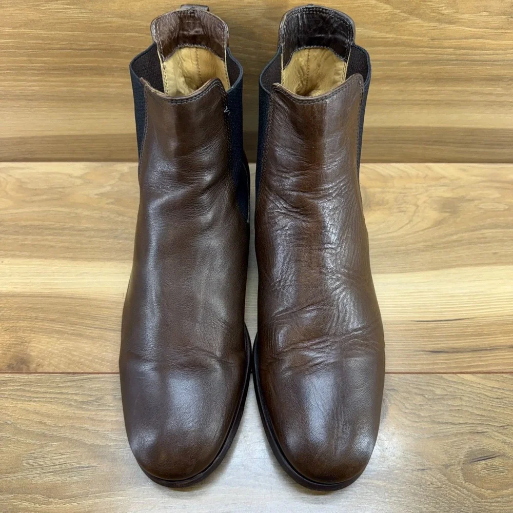 APC Rue Madame Paris Mens Chelsea Boot 8 EU 41 Brown Leather Business Casual